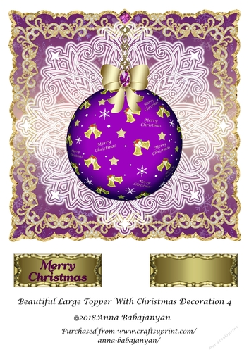 Beautiful Large Topper With Christmas Decoration 4