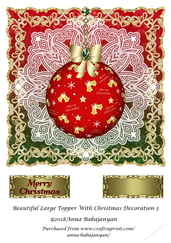 Beautiful Large Topper With Christmas Decoration 5