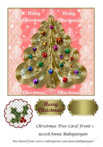 Christmas Tree Card Front 1