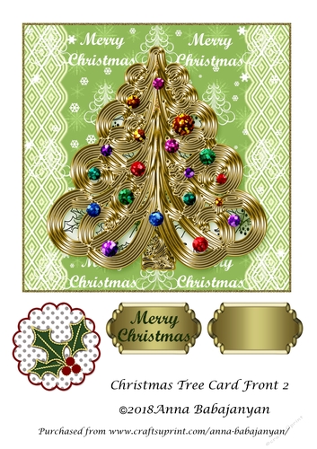 Christmas Tree Card Front 2