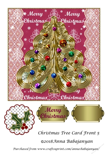 Christmas Tree Card Front 5