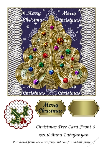 Christmas Tree Card Front 6