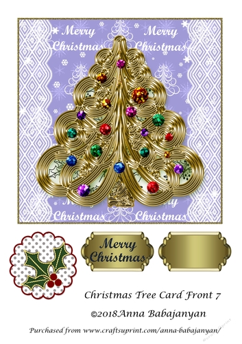 Christmas Tree Card Front 7
