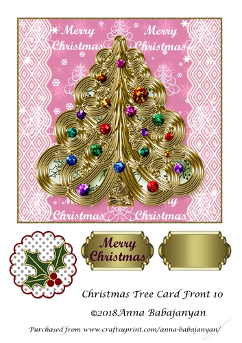 Christmas Tree Card Front 10