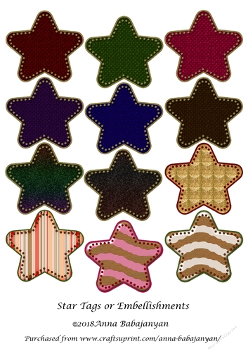 Star Tags or Embellishments