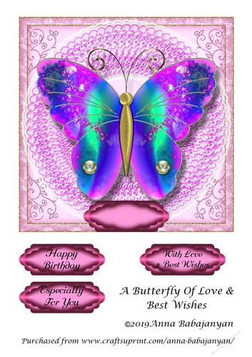 A Butterfly Of Love & Best Wishes