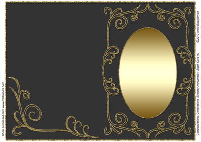 Congratulations Celebration Birthday Anniversary Blank Card1