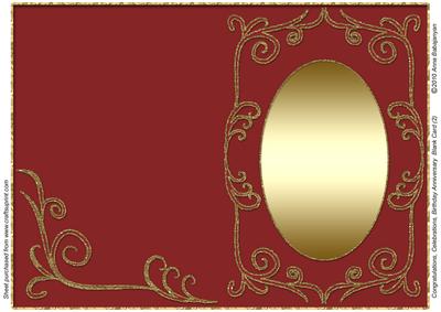 Congratulations Celebration Birthday Anniversary Blank Card2