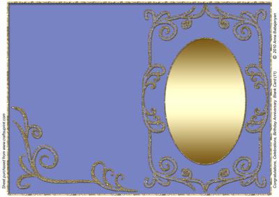 Congratulations Birthday Anniversary Blank Card 11