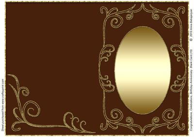 Congratulations Birthday Anniversary Blank Card 15