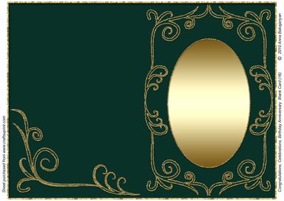 Congratulations Birthday Anniversary Blank Card 16