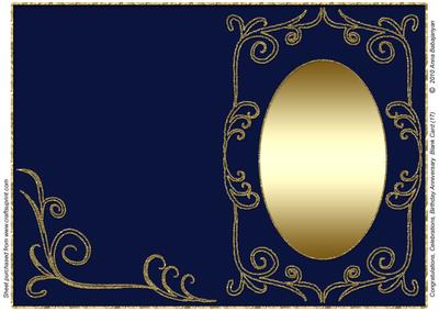 Congratulations Birthday Anniversary Blank Card 17