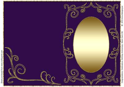 Congratulations Birthday Anniversary Blank Card 18