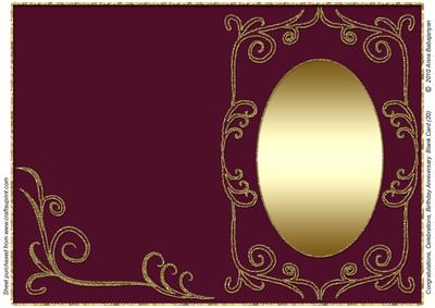 Congratulations Birthday Anniversary Blank Card 20
