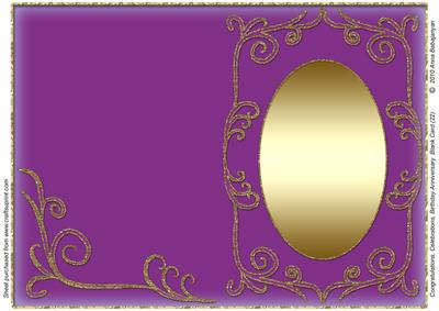 Congratulations Birthday Anniversary Blank Card 22