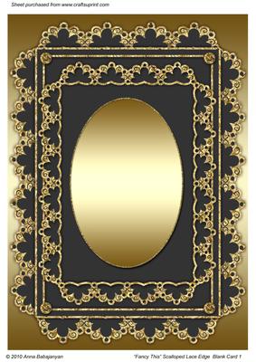 Fancy This Scalloped Lace Edge Blank Card 1