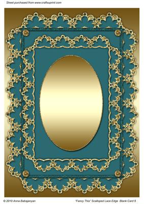 Fancy This Scalloped Lace Edge Blank Card 5