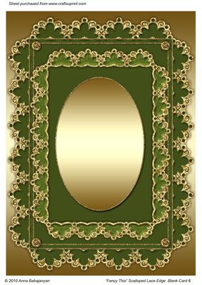 Fancy This Scalloped Lace Edge Blank Card 6
