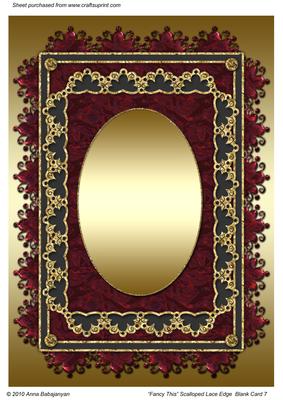 Fancy This Scalloped Lace Edge Blank Card 7