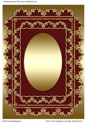 Fancy This Scalloped Lace Edge Blank Card 9