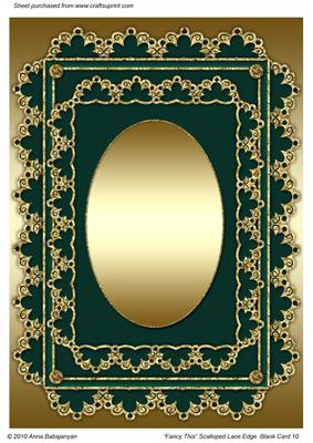 Fancy This Scalloped Lace Edge Blank Card 10
