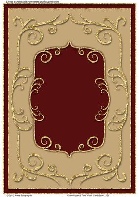 Once Upon a Time Plain Card Base 12