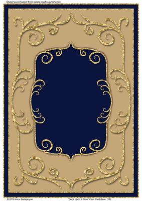 Once Upon a Time Plain Card Base 16