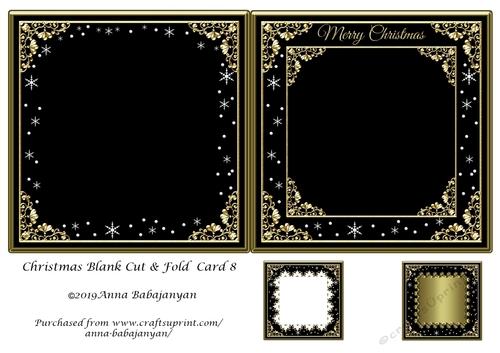 Christmas Blank Cut & Fold Card 8
