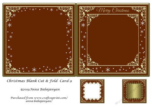 Christmas Blank Cut & Fold Card 9