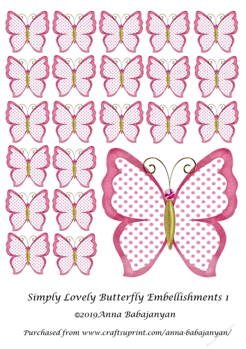 Simply Lovely Butterfly Embellishments 1