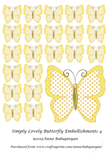 Simply Lovely Butterfly Embellishments 4