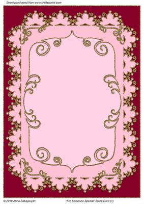 For Someone Special Blank Card 1