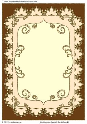 For Someone Special Blank Card 2