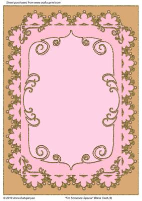 For Someone Special Blank Card 3