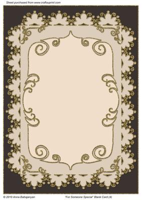 For Someone Special Blank Card 4