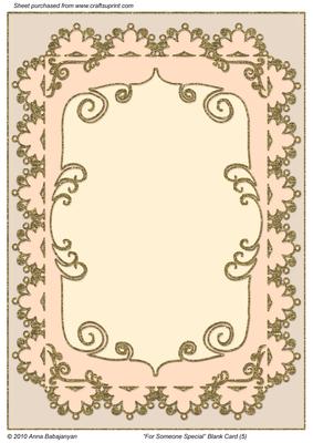 For Someone Special Blank Card 5