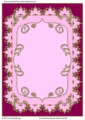 For Someone Special Blank Card 6