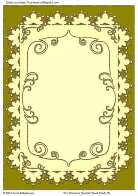 For Someone Special Blank Card 10