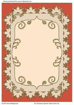 For Someone Special Blank Card 14