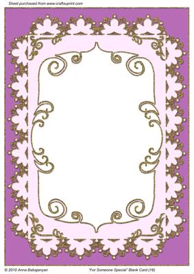For Someone Special Blank Card 16
