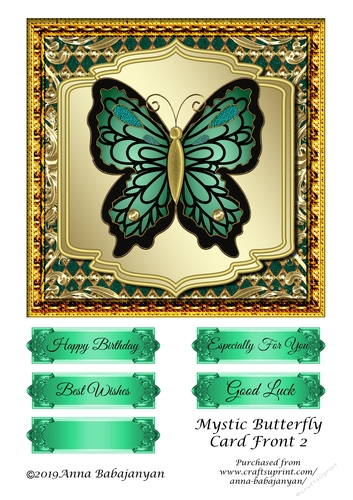 Mystic Butterfly Card Front 2