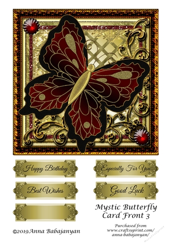 Mystic Butterfly Card Front 3