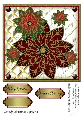 Lovely Christmas Topper 3