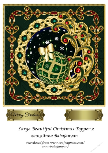 Large Beautiful Christmas Topper 3