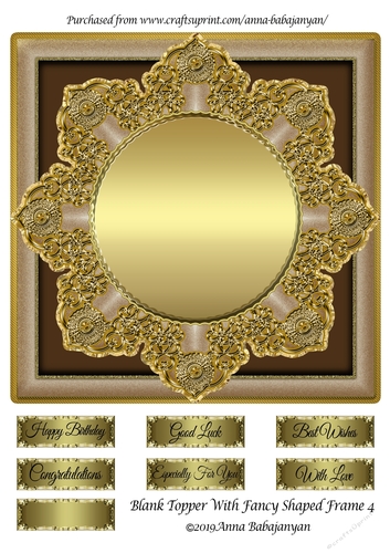 Blank Topper With Fancy Shaped Frame 4