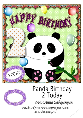 Panda Birthday 2 Today