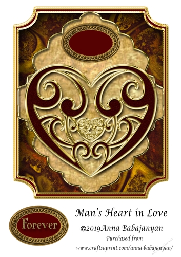 Mans Heart in Love