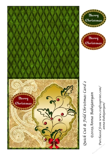 Quick Cut & Fold Christmas Card 2