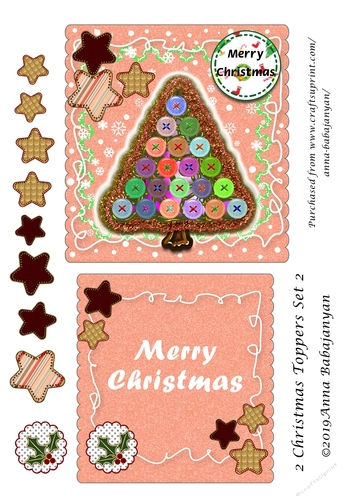 2 Christmas Toppers Set 2