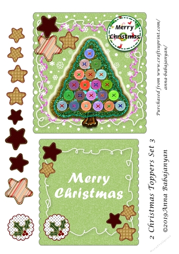 2 Christmas Toppers Set 3